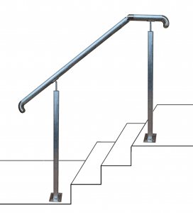 The Metal Warehouse DYI Handrail Balustrade with stairs outline case